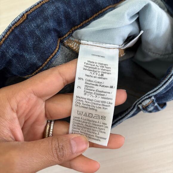 Madewell Curvy Kick Out Crop Jeans size 25 Flare Mid Rise Colleton Wash nn498 - Picture 12 of 13